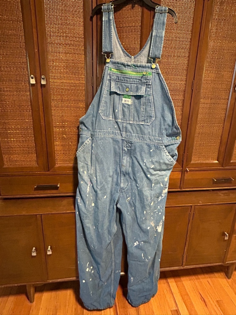 Liberty Denim Overalls with Paint Splatter